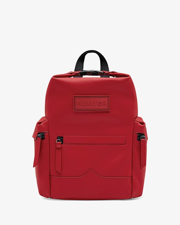 Hunter Top Clip Backpack Rubberised Leather Red Mini  UBB5010LRS-MLR