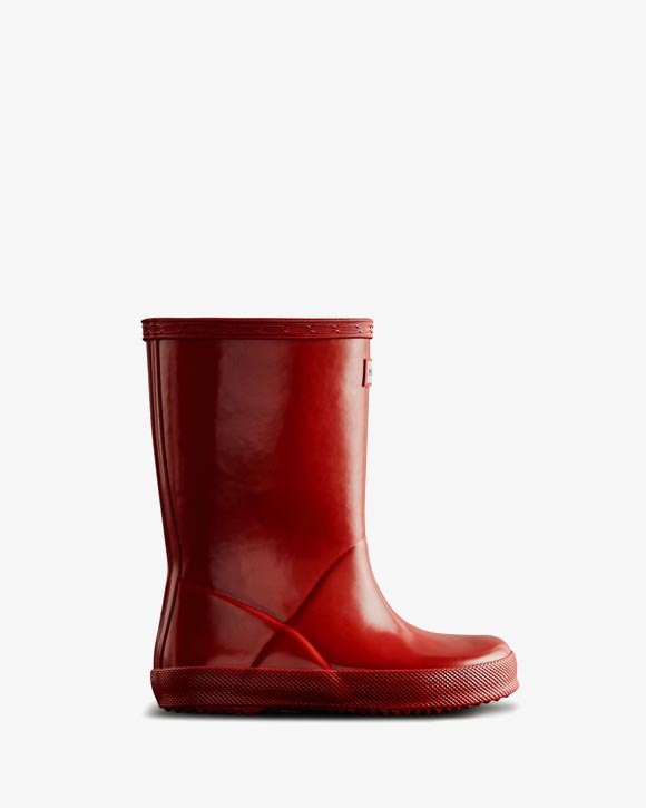 Hunter Kinderen First Classic Boot Gloss Military Red
