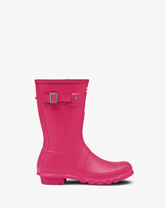 Hunter Dames Original Boot Middel Bright Pink