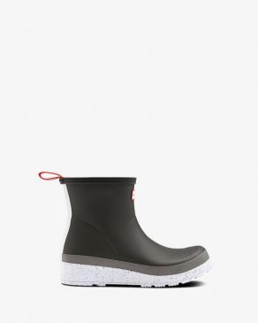 Hunter Dames Play Boot Kort Onyx/Mere Speckle Sole 