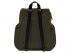 Hunter Top Clip Backpack Rubberised Leather Dark Olive 